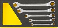 STAHLWILLE - SHOP Stahlwille OPEN RATCH Combination ratchet wrench set TCS 17/5 8 - 19 5pcs -
