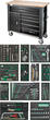 Stahlwille Range of tools with workbench Drawers7 + 1 Fach Anthracite, RAL 7016 267pcs