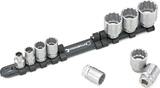 Stahlwille 3/8" Socket spanner set on clip rail 8-24mm 10pcs