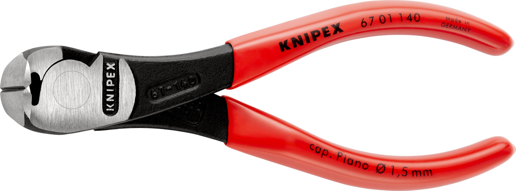 Pince coupante pour plastique (droite) Knipex