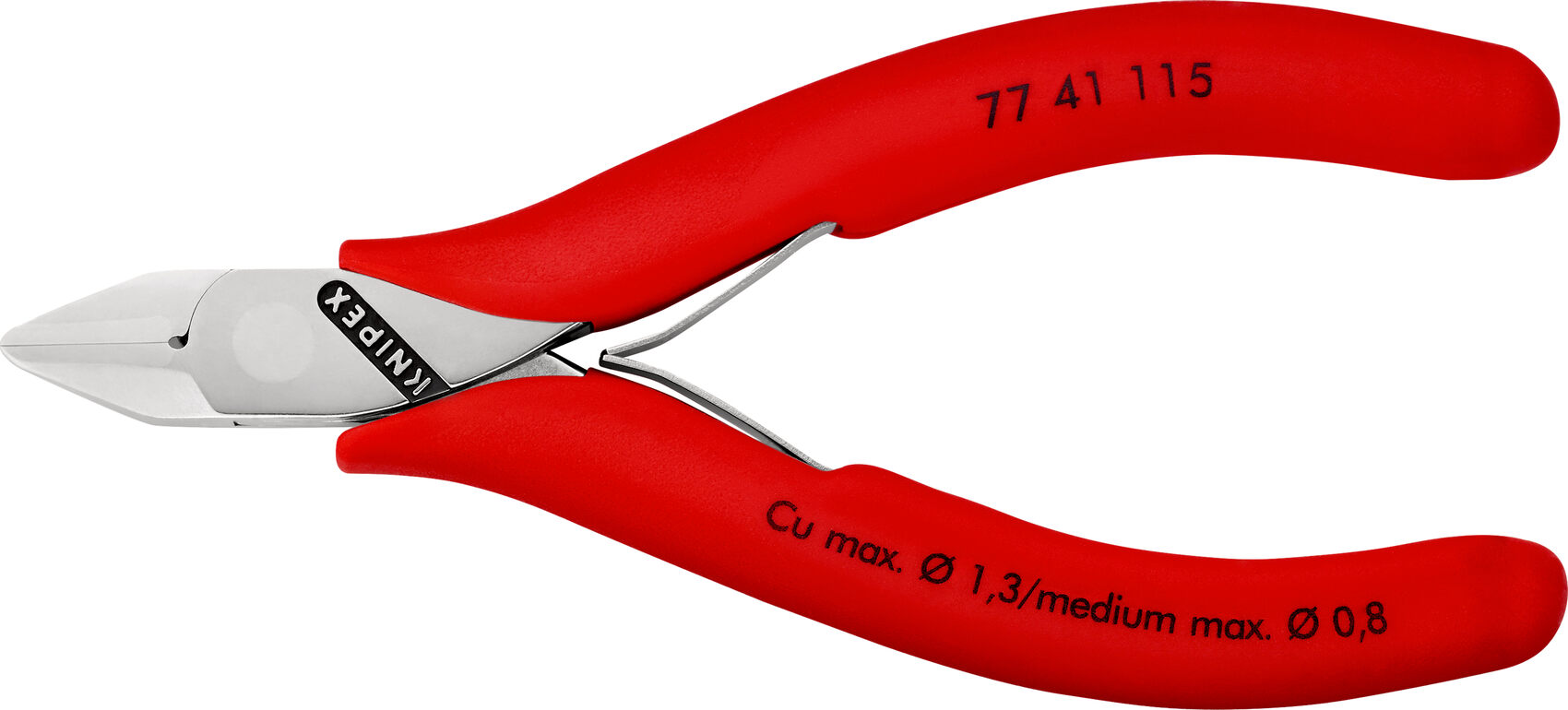 KNIPEX KNIPEX 77 41 115 Pince coupante de côté pour l'électronique avec  gaines bi-matière 115 mm