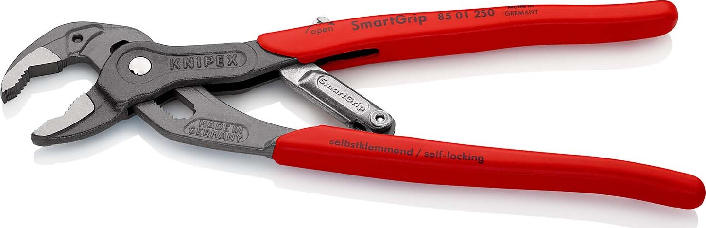 KNIPEX KNIPEX 85 01 250 SmartGrip® Water Pump Pliers with automatic  adjustment with non-slip plastic coating grey atramentized 2