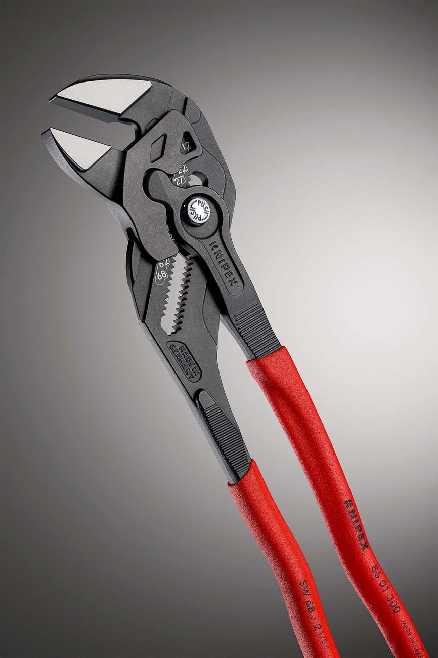 Knipex Pince-clé 86 03 300 Rouge, pince et clé à la fois