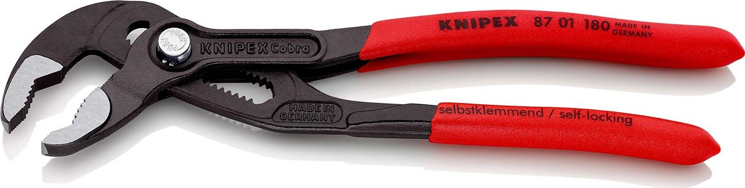 KNIPEX 87 01 180 SB Cobra High Tech Water Pump Pliers, Self