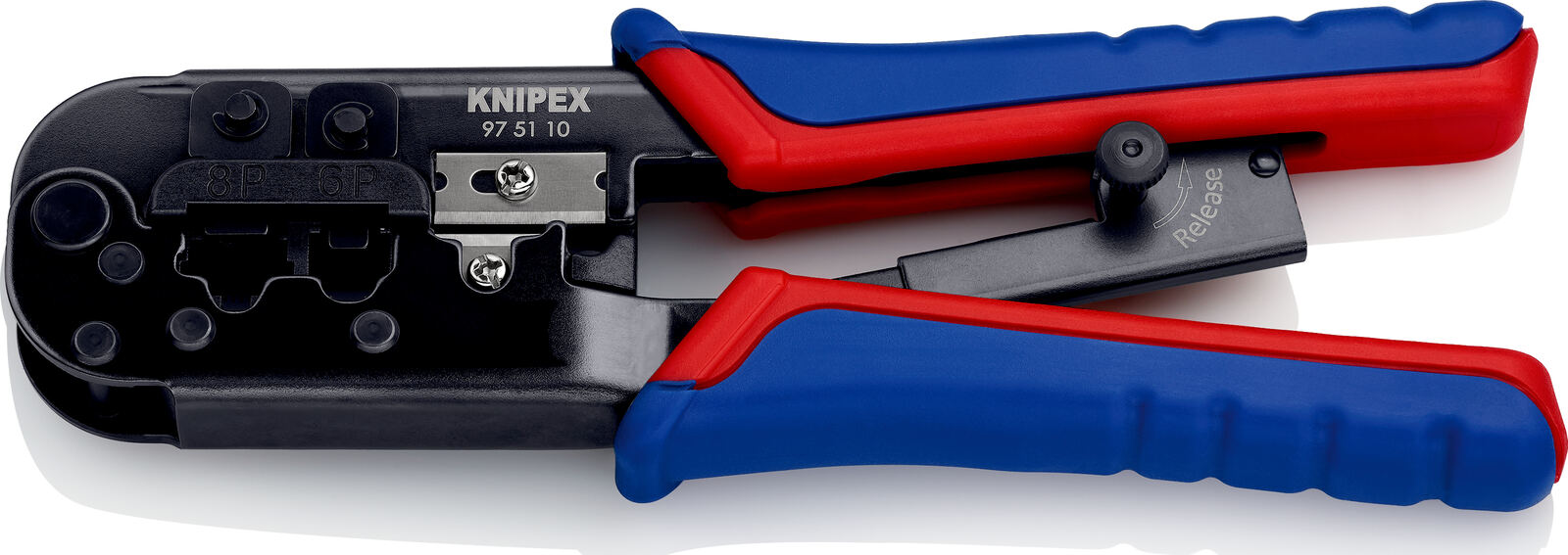 Omgivelser Sky Pålidelig KNIPEX KNIPEX 97 51 10 Crimping Pliers for Western plugs with  multi-component grips burnished 190 mm, No 975110-01-F-A-01.jpg | 30,000  Tools at Tools-Giant Online Shop