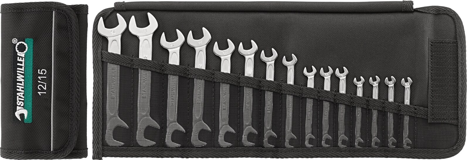 Stahlwille Set Small double open ended spanner ELECTRIC 12/15 15pcs