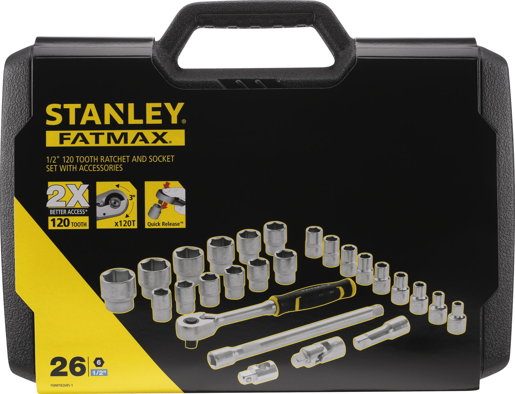 Set STANLEY Tools-Giant 26-teilig ½, Steckschluessel at Online 30,000 Shop | Tools