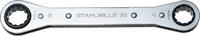 STAHLWILLE - SHOP Stahlwille Ratchet ring spanner size 17 x 19mm L.205mm, d1 33 mm, d2 36 mm -