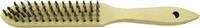ALARM - SHOP ALARM Hand brush »steel wire« Besatz-L.140mm Steel wire smooth 0.35 mm 4in a row, 4 rows, Reihen 4 -