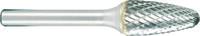 PROJAHN - SHOP PROJAHN Tungsten carbide rotary burr ball nosed tree, shape F d1 6.3 mm, shank 3.0 mm cut 6 double cut -
