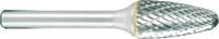 PROJAHN - SHOP PROJAHN Tungsten carbide rotary burr ball nosed tree, shape F d1 9.6 mm, shank 6.0 mm cut 6 double cut -