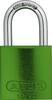 ABUS Padlock aluminium 72/40 green MK codified
